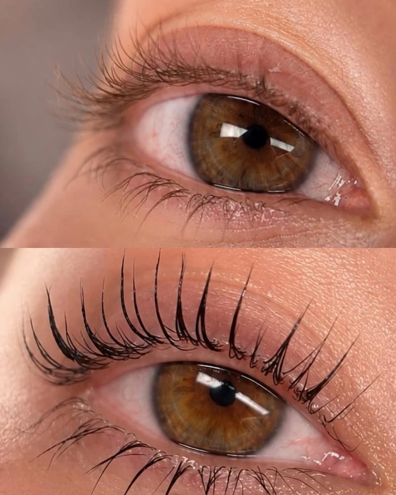 Lash Lift Before and After - Front