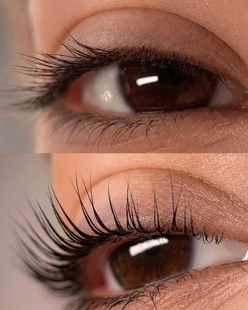 Lash Lift Before and After - Side View